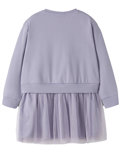 Name It - NMFArra Paw Sweat Kjole - Heirloom Lilac